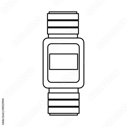 handle time clock isolated icon vector illustration design