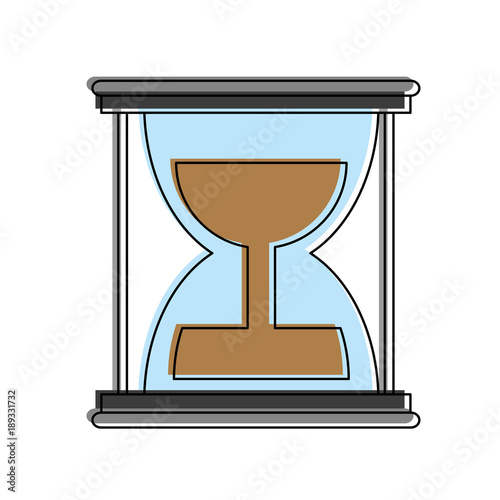 Hourglass time symbol icon vector illustration graphic design