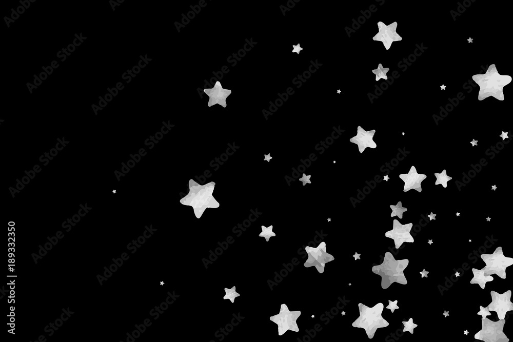 Silver star confetti. Silver star confetti.