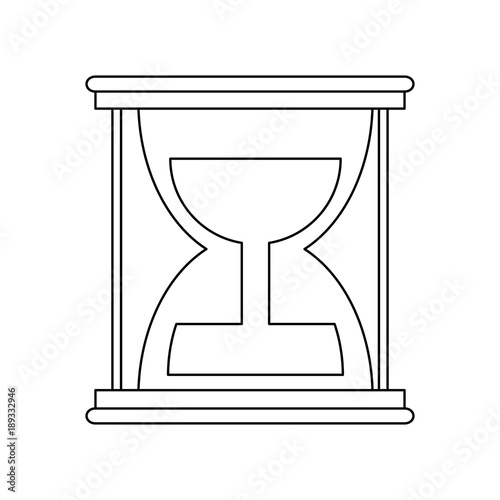 Hourglass time symbol icon vector illustration graphic design