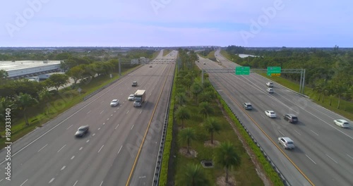 Aerial landscape I75 Interstate landscape project photo