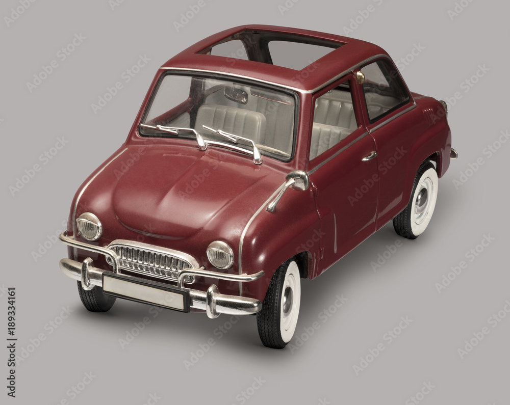 historic red microcar