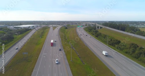 Aerial video 595 i75 Sawgrass interchange Fort Lauderdale FL photo