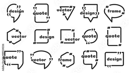 Bubble with the text and quote.