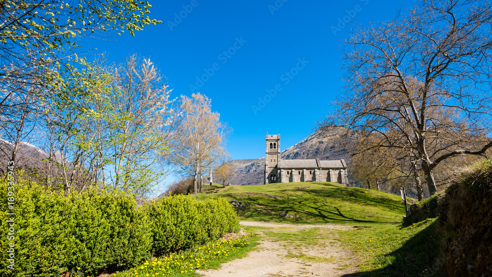 The chapel Solferino near the village of luz saint sauveur The chapel Solferino near the village of luz saint sauveur