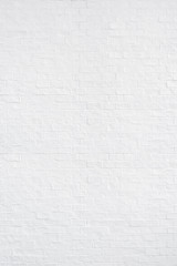 White brick wall texture and background