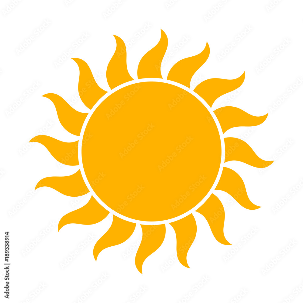 Sun icon illustration Sun icon illustration