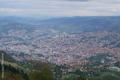 Panoramic View over Sarajevo, Bosnia and Herzegovina © MilesAstray