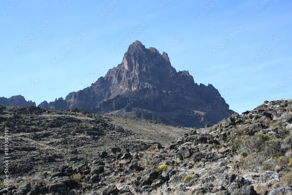 Mawenzi peak of Kilimanjaro Mawenzi peak of Kilimanjaro