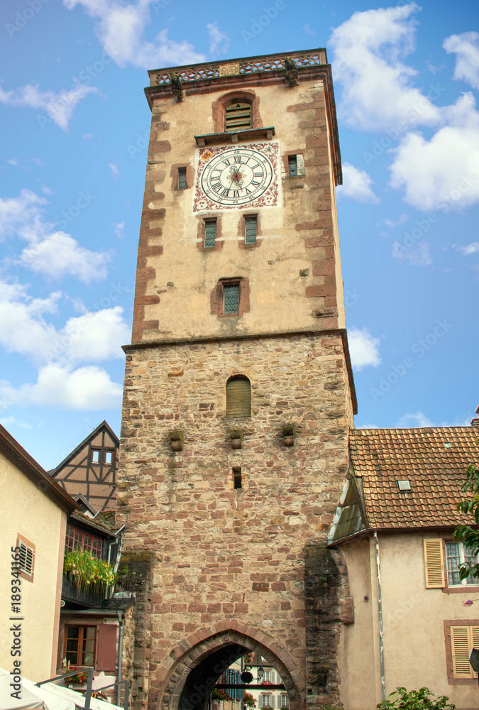 Ribeauvillé. La Tour des Bouchers, Haut Rhin, Alsace. Grand Est
