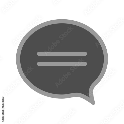 Chat icon. Dialog text