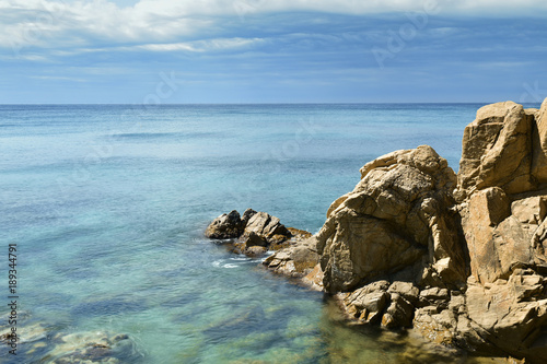 Platja de Lloret beach in Lloret de Mar, Spain