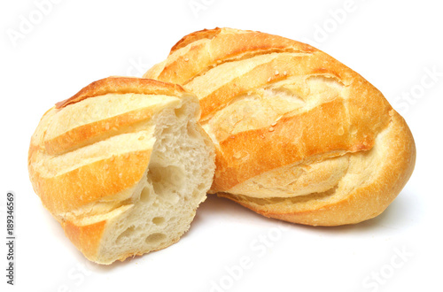 bread on a white background.
