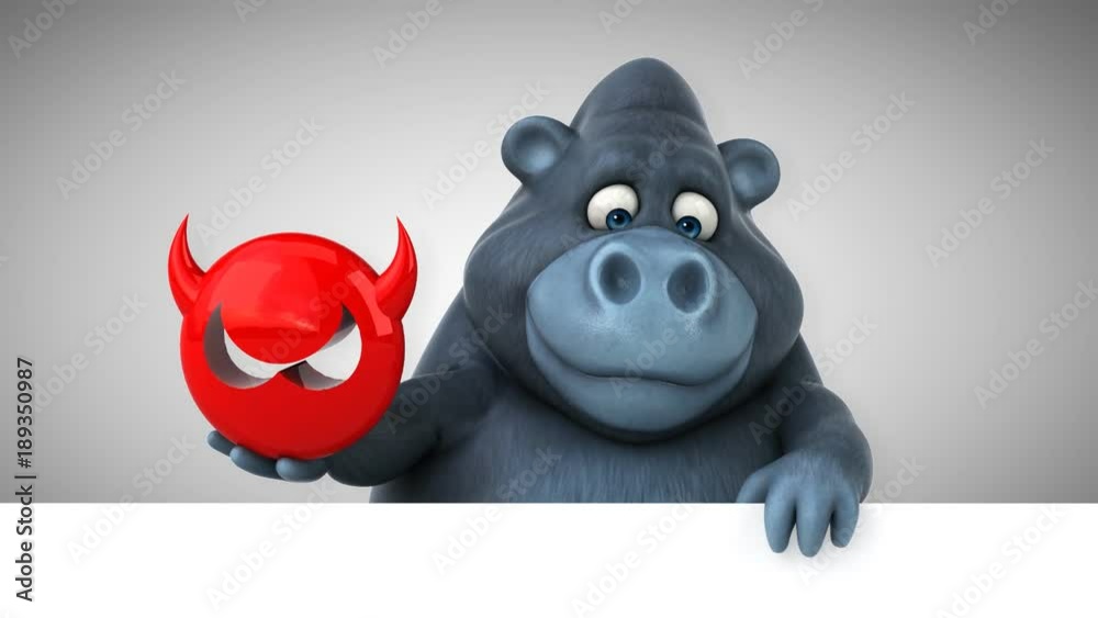 Fun gorilla - 3D Animation Fun gorilla - 3D Animation