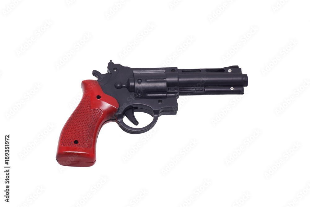 Toy black gun. Toy black gun.