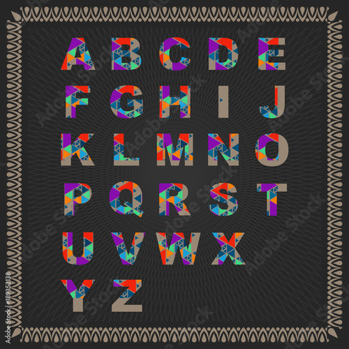 Color Vector Alphabet
