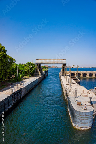  Esna dam on the Nile River  Egypt