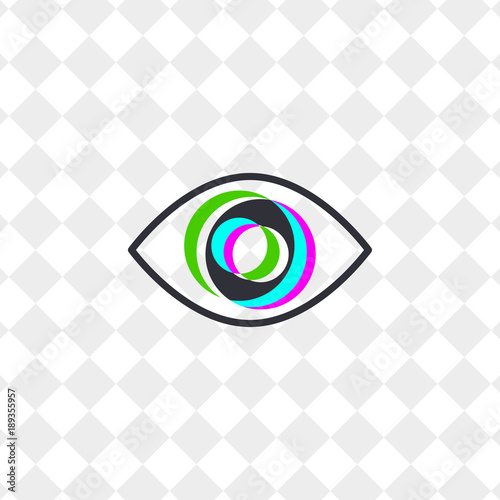 Icon abstract eye