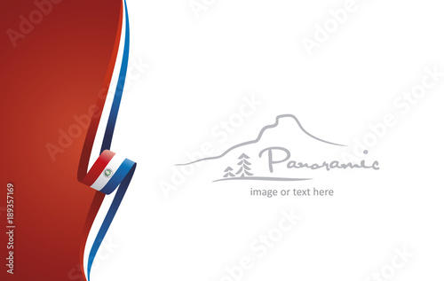 Paraguay abstract brochure cover poster background vector