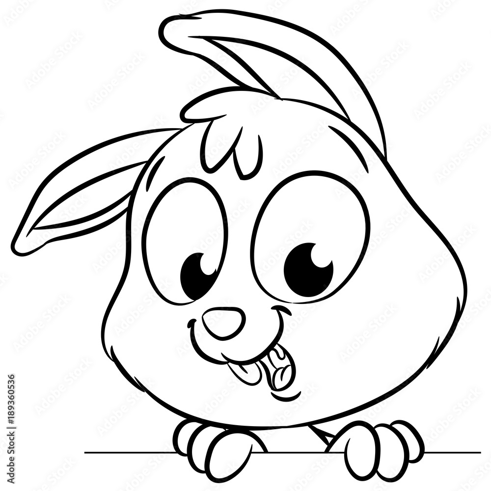Fototapeta premium Niedlicher Osterhase - Vektor-Illustration