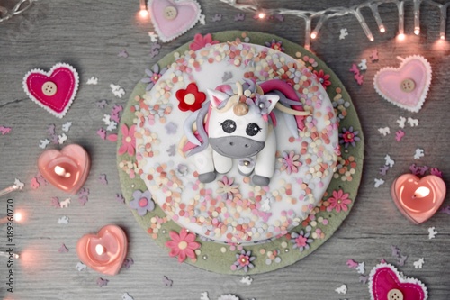 Einhorn Kuchen - Torte - Fo...