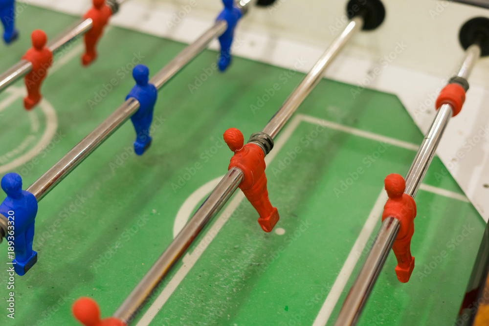 plastic table football game