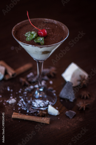 Ice cream chocolate dessert...