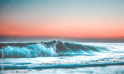 wave at sunset © Jolyon Rogers