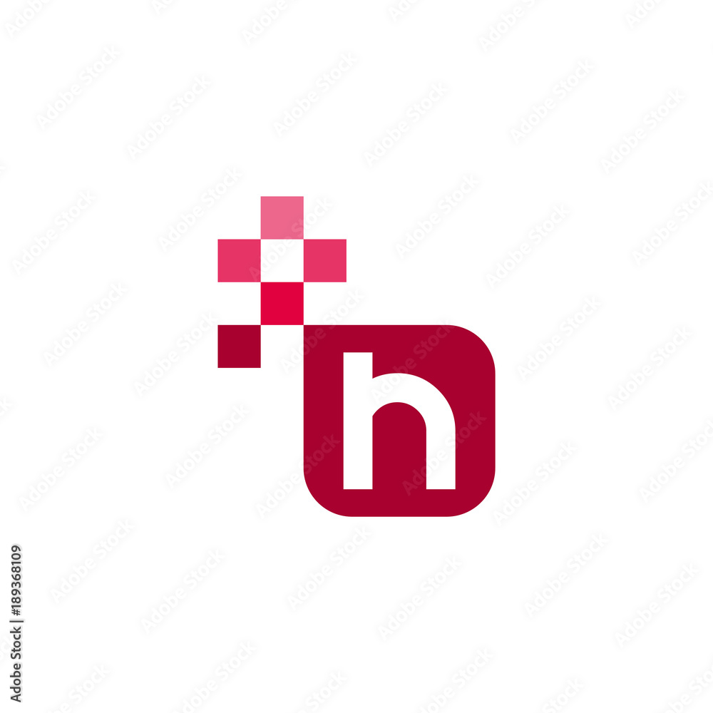 Obraz premium H Font Vector Template Design