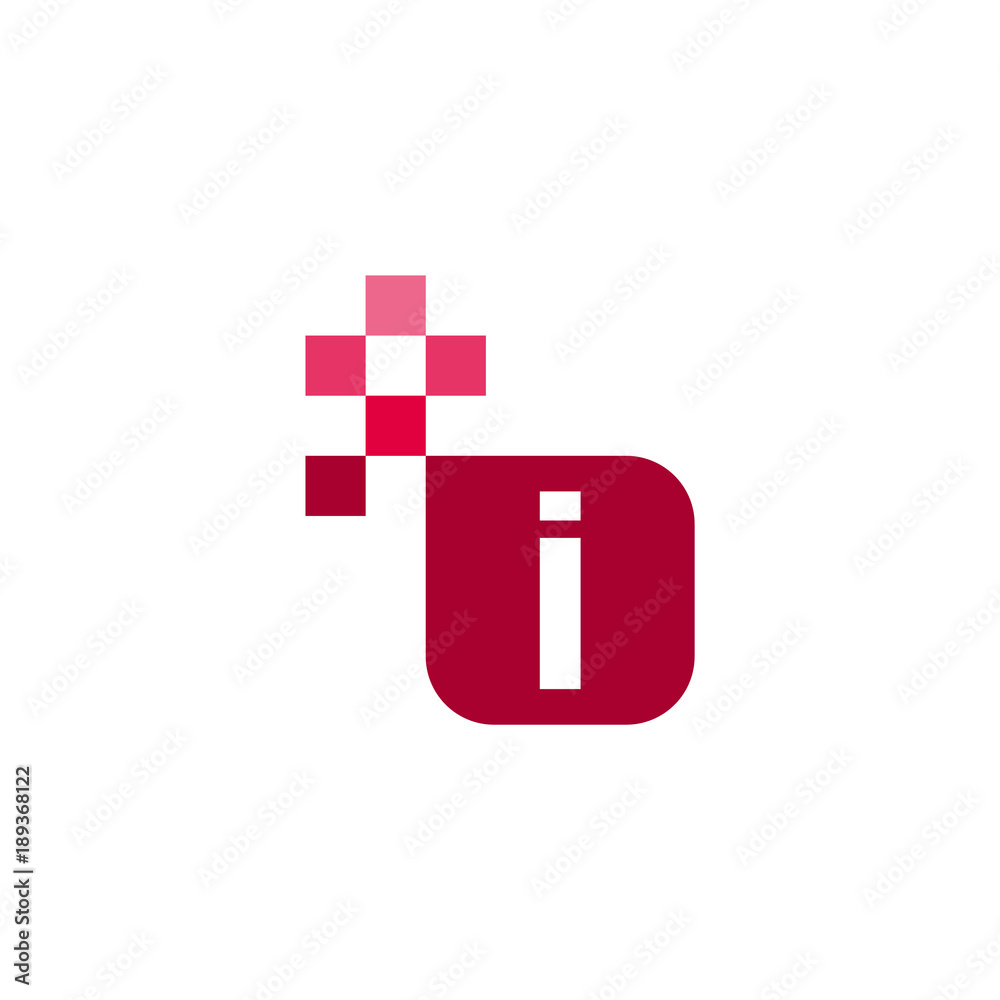 Obraz premium I Font Vector Template Design