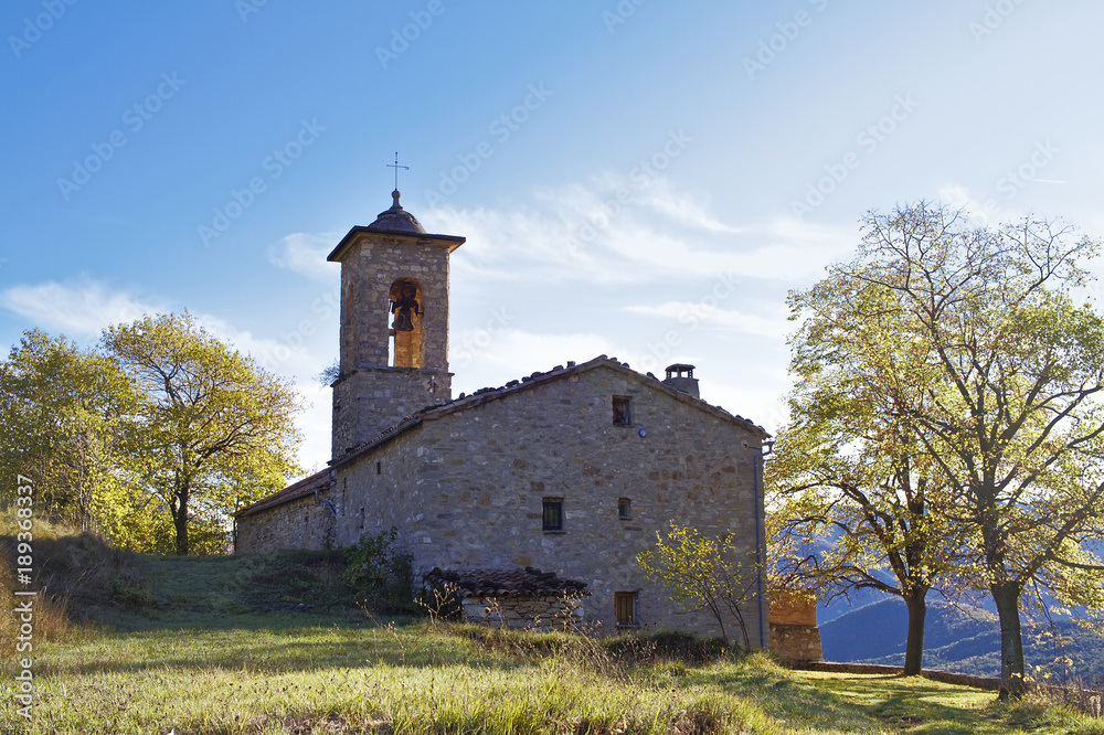 Sant Julia de Freixens. North of Catalonia.