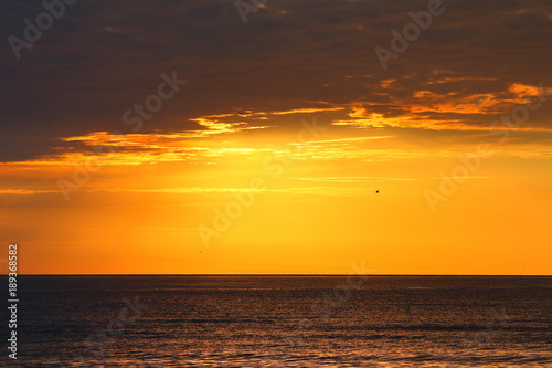 Beautiful orange-lead sunrise over the Black sea © watcherfox