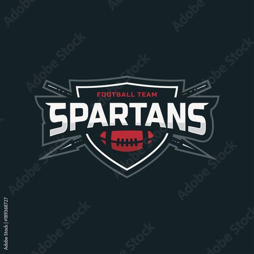 Modern professional football logo for sport team