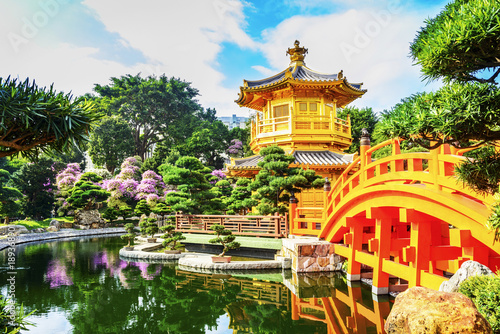 Nan Lian Garden. It is a Chinese Classical Garden in Diamond Hill, Kowloon, Hong Kong. photo