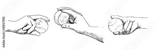 Baseball - Ball in der Hand