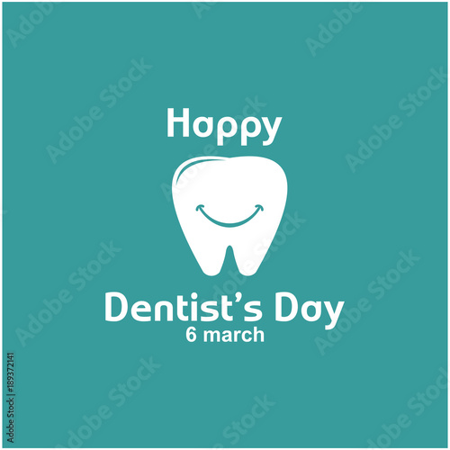 Happy Dentist's Day Logo Vector Template Design