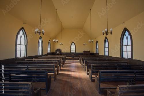 vintage church interior