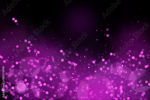 Abstract pink bokeh on black background