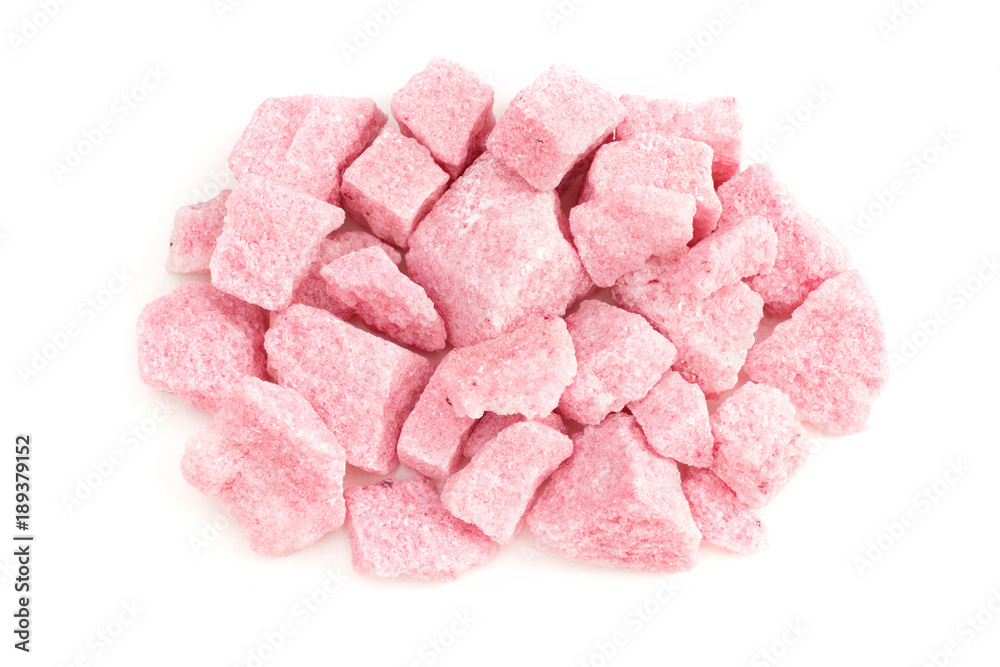 Strawberry flavored sugar 