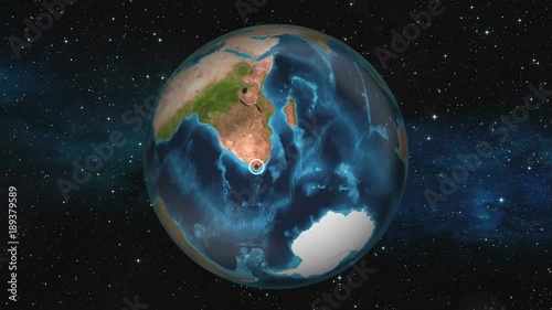 Earth Zoom In - Cape Town South Africa