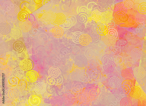 Abstract background in pink yellow soft colors