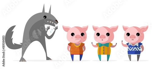 three little pigs fantasy tale