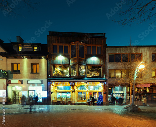 Traditional buildings in Zakopane, Poland