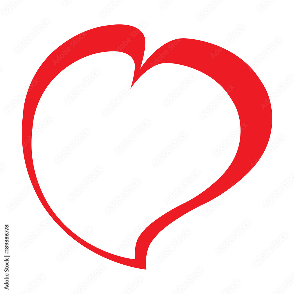 Asymetrical heart icon
