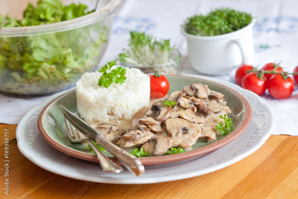 Champignonrahmschnitzel Champignonrahmschnitzel