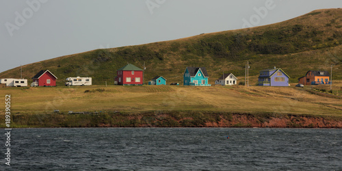 Foto Colorful houses in Magdalen island in Canada