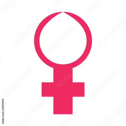 Pink woman symbol