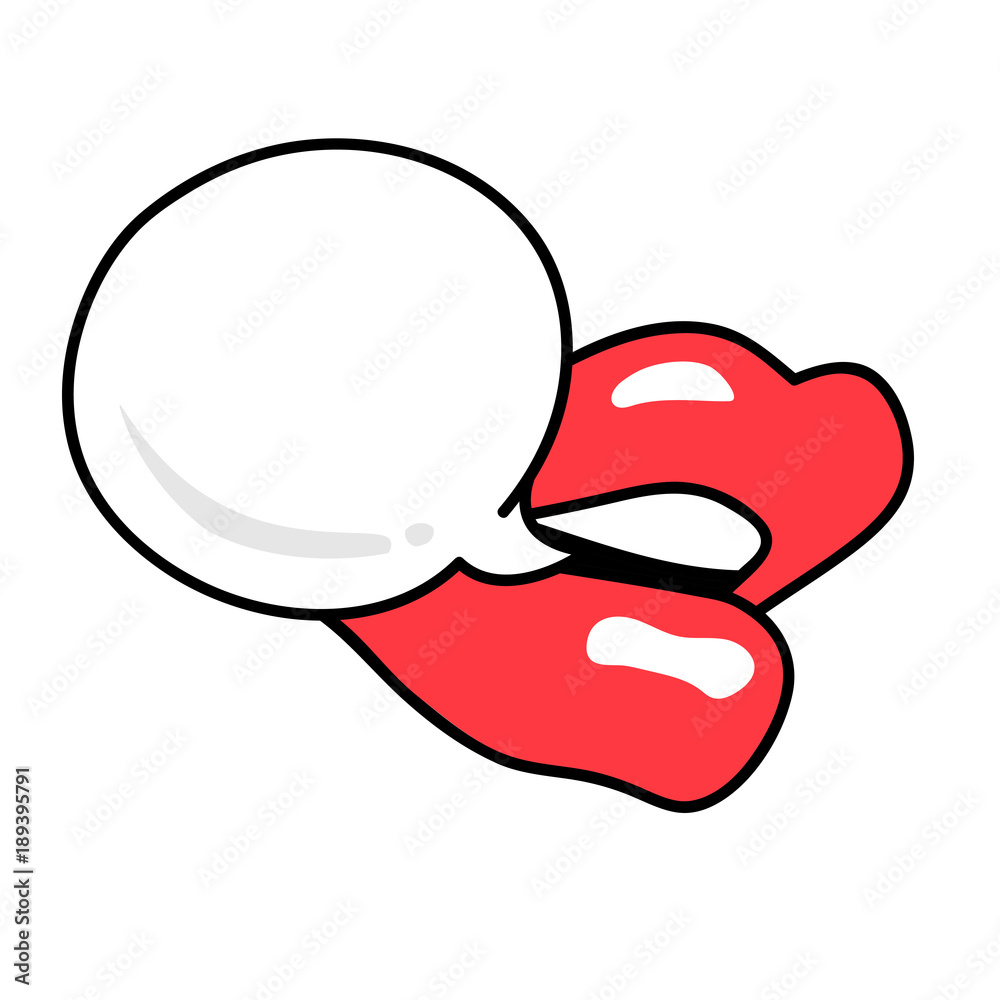 Lips, mouth, speech bubble. Pop art comic retro style. Message text Wow sale concept. Design elemen sticker, patch badge for web site banner, print poster, card. Vector illustration isolated on white Lips, mouth, speech bubble. Pop art comic retro style. Message text Wow sale concept. Design elemen sticker, patch badge for web site banner, print poster, card. Vector illustration isolated on white