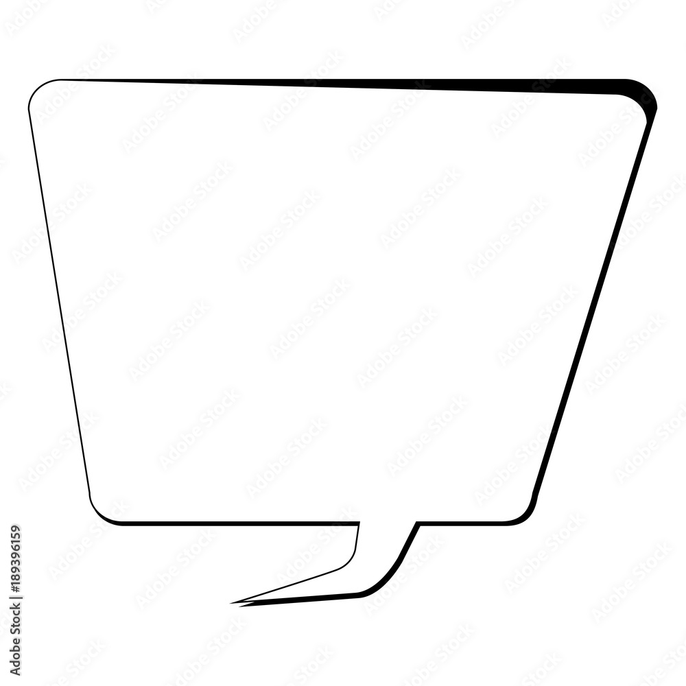 Empty comic speech bubble Empty comic speech bubble