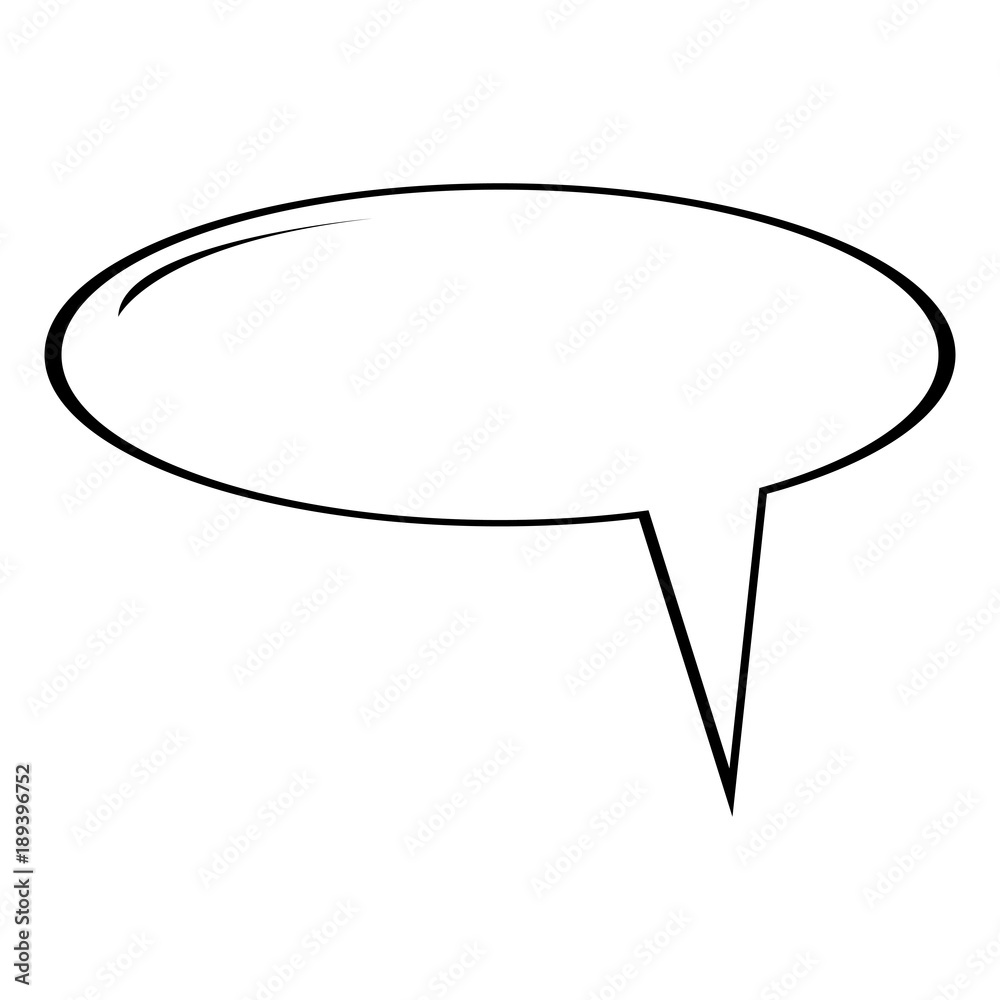 Empty comic speech bubble Empty comic speech bubble
